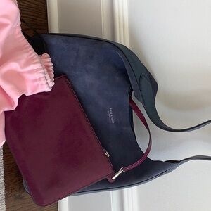 Kate Spade Blue suede purse brand new